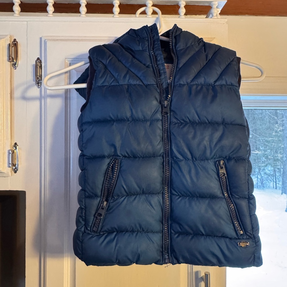 Zara Navy Puffer Vest for Kids